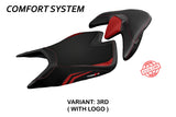 Tappezzeria Italia Aprilia Tuono V4 2021-2025 Seat Cover Comfort in Red and Black