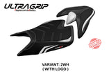 Tappezzeria Italia Aprilia Tuono V4 2021-2025 Seat Cover Ultragrip in White and Black