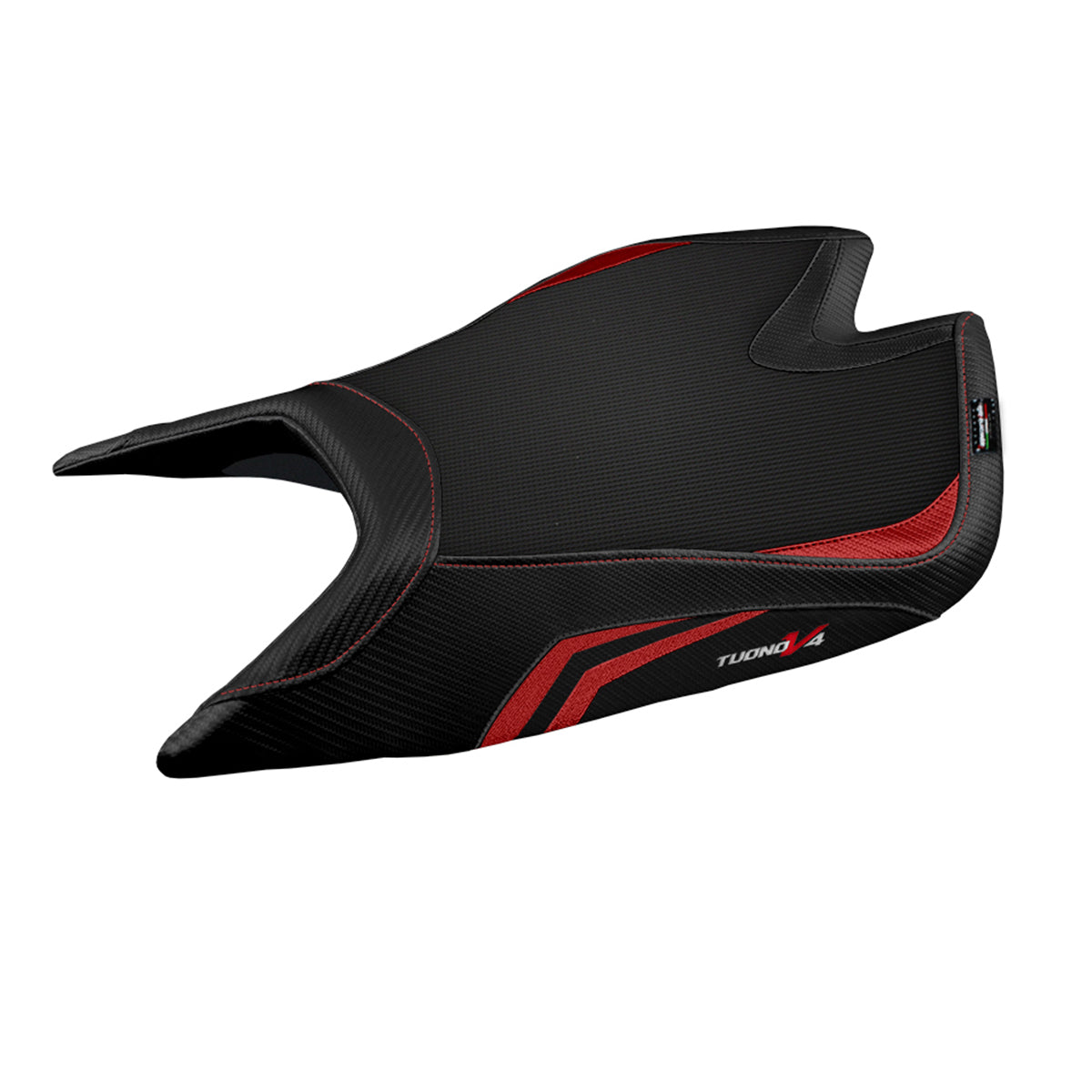 Tappezzeria Italia Aprilia Tuono V4 Factory 2021-2025 Seat Cover Comfort in Red and Black