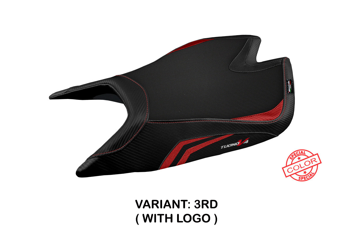Tappezzeria Italia Aprilia Tuono V4 Factory 2021-2025 Seat Cover Comfort in Red and Black