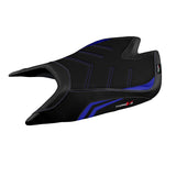 Tappezzeria Italia Aprilia Tuono V4 Factory 2021-2025 Seat Cover Ultragrip in Blue and Black