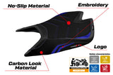 Tappezzeria Italia Aprilia Tuono V4 Factory 2021-2025 Seat Cover Ultragrip in Blue and Black