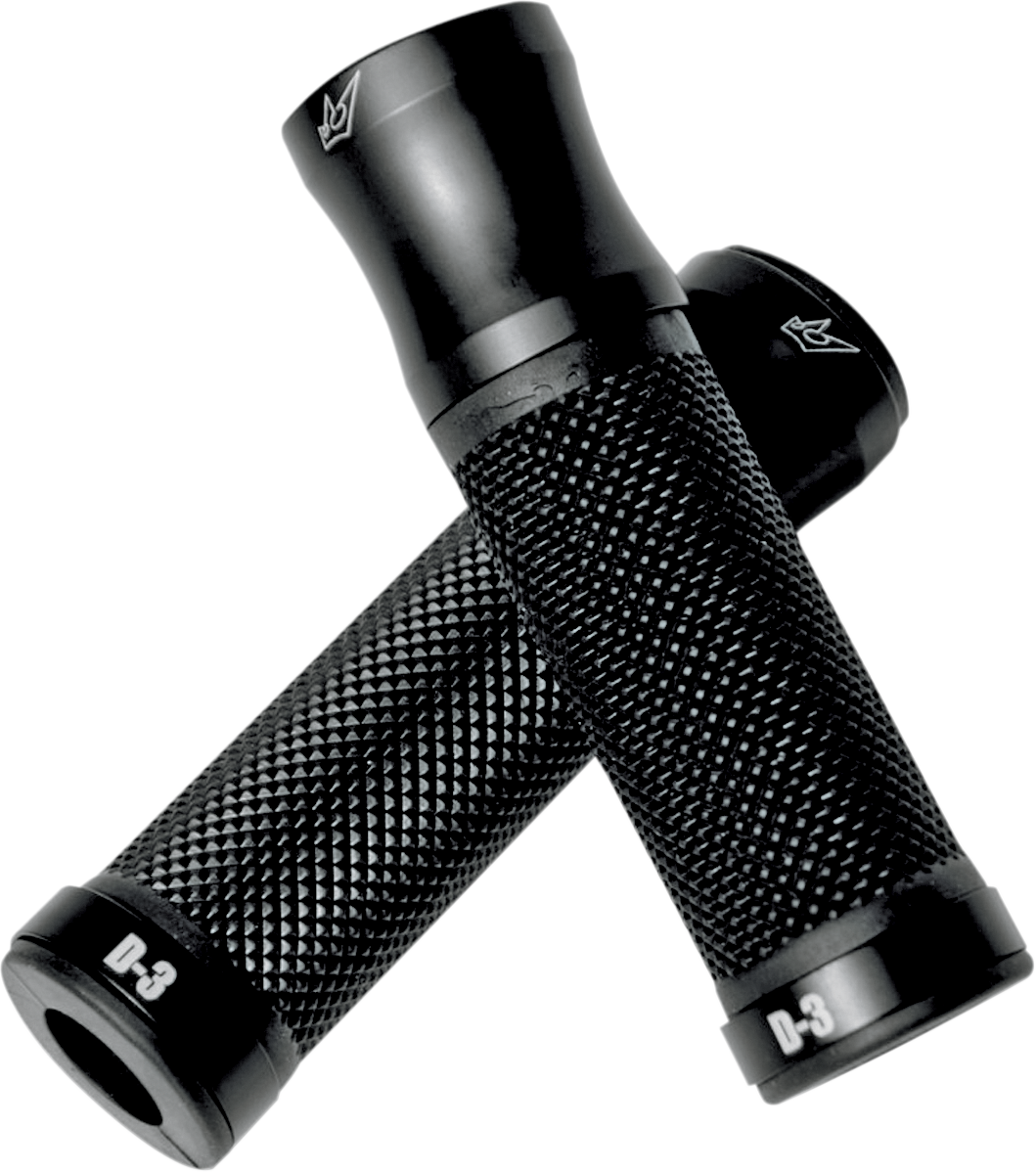 DRIVEN RACING Grips - D3 - 1" - Black/Black S1000RR ABS  2010-2022 D3BK2