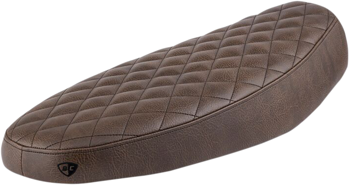 BRITISH CUSTOMS Slammer Seat - Diamond - Brown BC407-056-BR