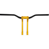 PERFORMANCE MACHINE (PM) Phatbar & Riser Kit - Internal Wiring/Gauge Mount Holes - 11-1/2" - Gold Ops 0208-2197M-SMG