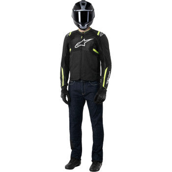 ALPINESTARS T-SPS Air v2 Jacket - Black/Yellow Fluo - 2XL 3301025-155-2XL