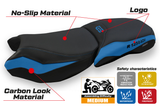 BMW R1250GS Adventure 2019-2024 Seat Cover Tappezzeria Italia in Black and Blue