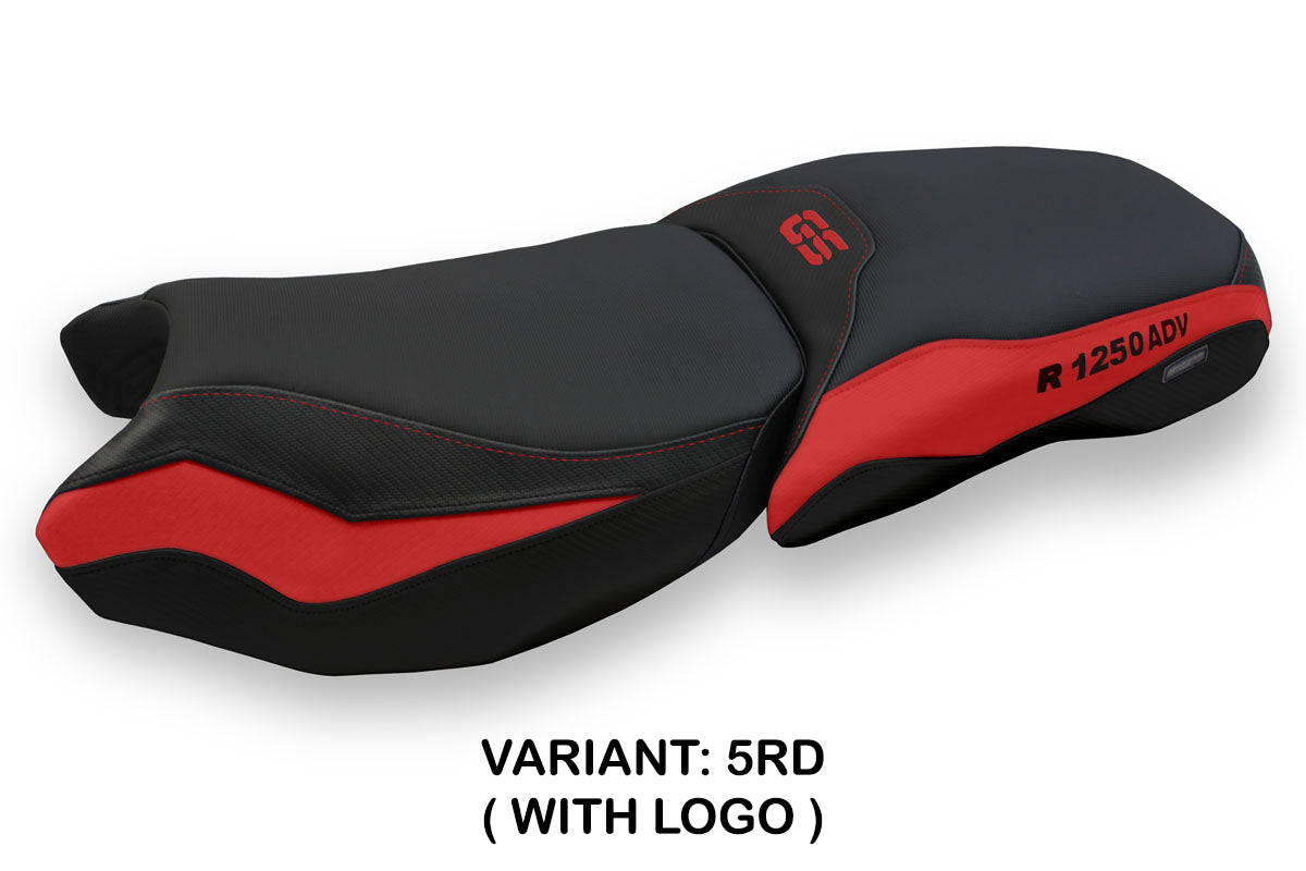 Tappezzeria Italia BMW R1250GS Adventure 2019-2024 Seat Cover in Black and Red