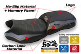 Tappezzeria Italia BMW R1250GS 2019-2023 Seat Cover Comfort in Grey and Gold