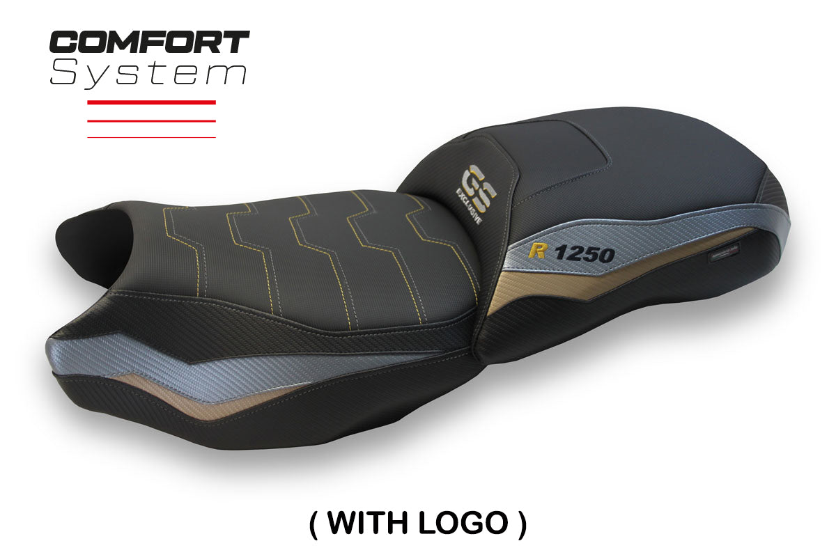 Tappezzeria Italia BMW R1250GS 2019-2023 Seat Cover Comfort in Grey and Gold