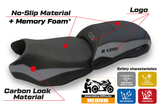Tappezzeria Italia BMW R1250GS 2019-2023 Seat Cover Comfort in Grey and Black