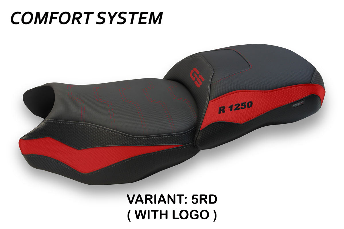 BMW R1250GS 2019-2023 Seat Cover Tappezzeria Italia Comfort in Red and Black