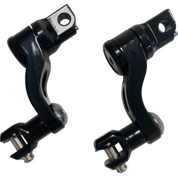DRAG SPECIALTIES Passenger Peg Mount - Adjustable - Black 1620-2513