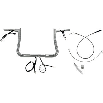 FAT BAGGERS INC. 1-1/4" EZ Install Pointed Top Handlebar - 11" - Chrome 949011