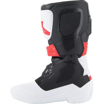 ALPINESTARS Youth Tech3S Boots - White/Black/Red - US 6 2014024-2030-6