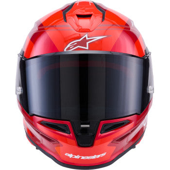 ALPINESTARS Helmet S-R7 A-Core Rd/Wh Gloss Ece06/Dot L 8203426-3182-L
