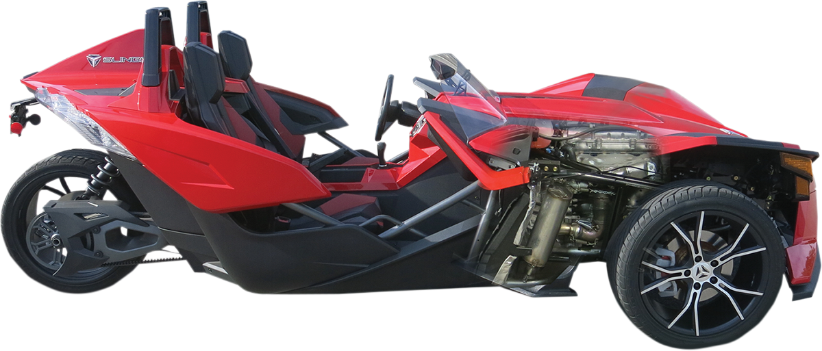 BASSANI XHAUST Muffler - Stainless Steel - Slingshot  Polaris Slingshot  2015-2016 6S17