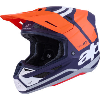 ALPINESTARS SM7 Helmet - Core - Matte Orange/Blue - 2XL 8301826-408-XXL