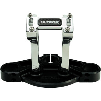 SLYFOX Handlebar Riser Kit - Pullback - 1-1/8" Clamping - 6" Rise - Raw SF-1004-06-R