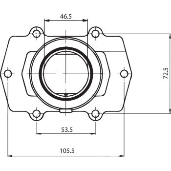 KIMPEX Carburetor Flange - Arctic Cat F5 Firecat 2003-2006	 104550