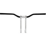 PERFORMANCE MACHINE (PM) Phatbar & Riser Kit - Internal Wiring/Gauge Mount Holes - 11-1/2" - Chrome 0208-2197M-CH