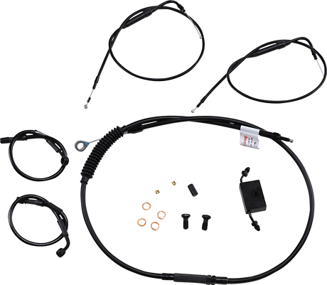 BURLY BRAND Handlebar Cable and Brake Line Kit - Extended - Sportsters - Clubman Handlebars - ABS B30-1270