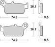 SBS Off-Road Sintered Brake Pads 604SI