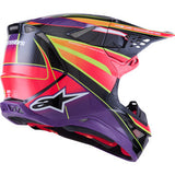 ALPINESTARS Supertech M10 Helmet - MIPS® - Era - Gloss Pink/Violet/Yellow Fluo - Small 8301223-3145-S