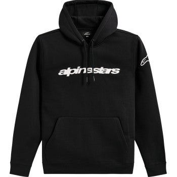 ALPINESTARS Race Wordmark Pullover Hoodie - Black/White - XL 1236528143021020XL
