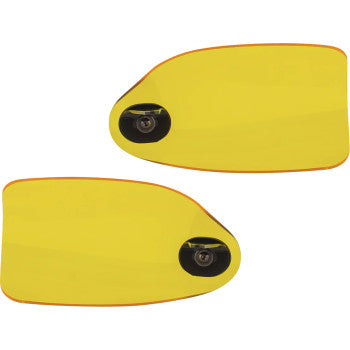 KLOCK WERKS Flare® Handguards - Harley-Davidson Hydraulic Clutch - Yellow KWS-01-0131-HC