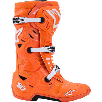 ALPINESTARS Tech 10 Supervented Boots - Fluorescent Orange/Black/White - US 12 / EU 47 2010520-4512-12
