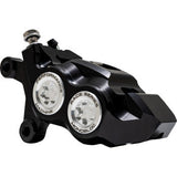 PERFORMANCE MACHINE (PM) Caliper - 137 X 4B - Left - Black Anodized with Clear Bore Caps 0053-2957-MC