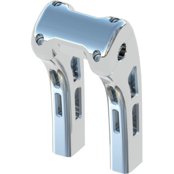 MAGNUM SHIELDING Ghost Risers - 1-1/4 Clamp - 8" - Chrome 3R-0408