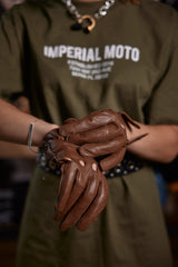 IN STOCK IMPERIAL MOTO Touring Gloves - BROWN - LARGE