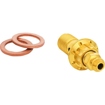 ARLEN NESS Bolt Banjo Bleeder 10mm Gold 12-Pt Frt Caliper Touring 300-823