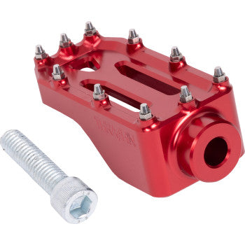 THRASHIN SUPPLY CO. Aggressor Brake Pedal - Red - Touring TSC-2221-2