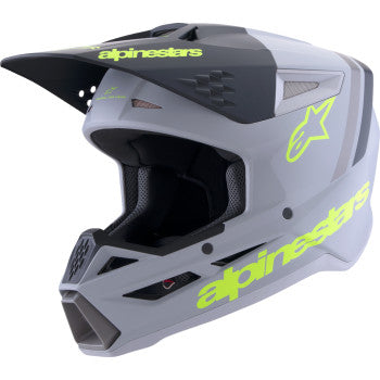 ALPINESTARS SM3 Helmet - Radium - Matte Gray/Black/Yellow Fluo - Large 8300826-9510-L