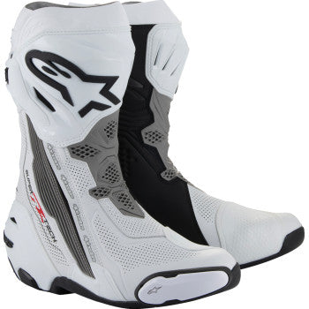 ALPINESTARS Supertech R Vented Boots - White/Gray/Black - US 11.5 / EU 46 2220121-2024-46