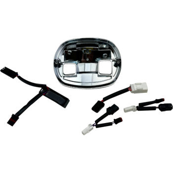 CUSTOM DYNAMICS Taillight Base Plate - Chrome - FLHC/FXLRS/FXLRST TL-BASE-25ST-C