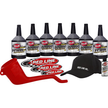 RED LINE SYNTHETIC OIL V-Twin Powerpack Kit - 20W60 90231