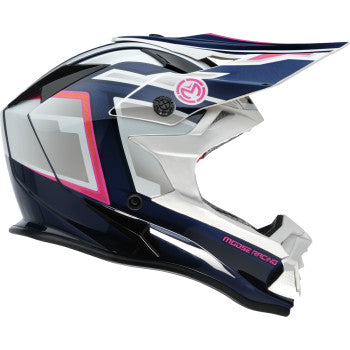 MOOSE OFFROAD MR3 Helmet - F.A.F. - White/Navy/Pink - Small 0110-8948