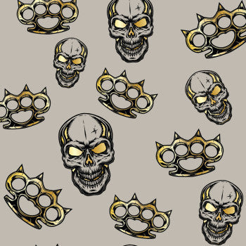 ZAN HEADGEAR Flydanna® Head Wrap - Greige Spiked Brass Knuckles Z211