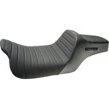 SLYFOX Highnoon Seat - Vinyl - Classic Stitch - Black Logo - FLH/FLT '08-'24 4710A-SlyFox