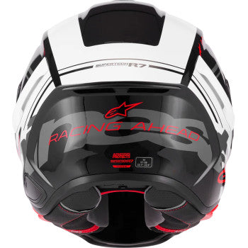 ALPINESTARS Helmet S-R7 A-Core Bk/Wh/Rd Gloss Ece06/Dot M 8203426-1353-M