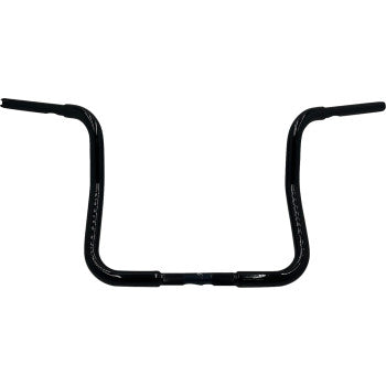 FAT BAGGERS INC. 1-1/4" EZ Install Round Top Handlebar - Reduced Reach - 13" - Black 903013-B