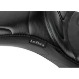 LE PERA Maverick Daddy Long Legs Seat - With Backrest - Black - FLH/FLT 2023-2024  LV-957DLBR