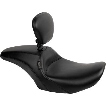 LE PERA Outcast Seat - With Backrest - Plain - FLH/FLT '23-'24 LV-987BR