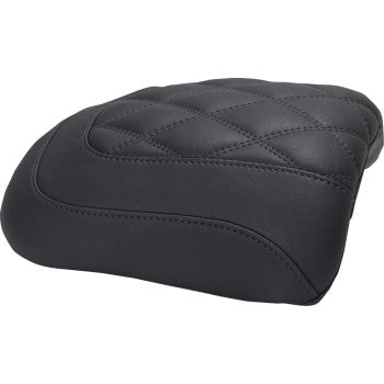 MUSTANG Padded Passenger Seat Cowl - Double Diamond - Black Stitch - FLT/FLH '23-'25 88611