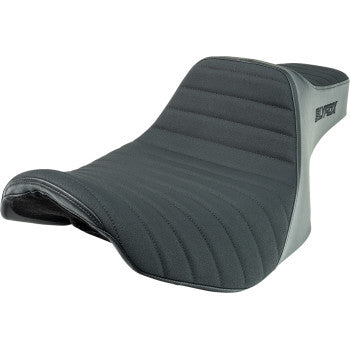 SLYFOX Highnoon Seat - Vinyl - Classic Stitch - Black Logo - FLH/FLT '23-'24 4704A-SlyFox