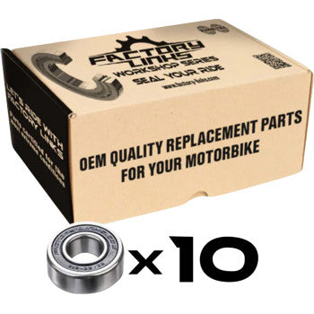 FACTORY LINKS Wheel Bearings - Double Seal - 6200 2RS - 10x30x9 - 10 Pack WBE-J-039